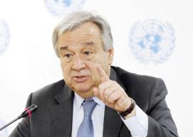  الأمين العام للأمم المتحدة.