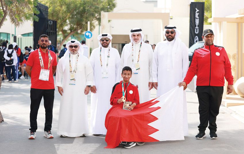 فـي منافسات اليوم الثالث من دورة الألعاب الآسيوية البارالمبيةالبحرين تتألق في المحفل القاري وتحصد ثلاث ميداليات ملونة
