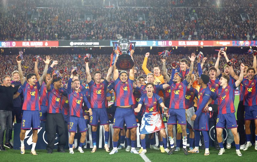 Barcelona đăng quang vô địch La Liga sau chiến thắng El Clasico