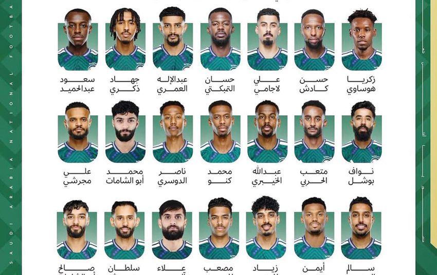 Tuyển Saudi công bố danh sách dự World Cup 2026