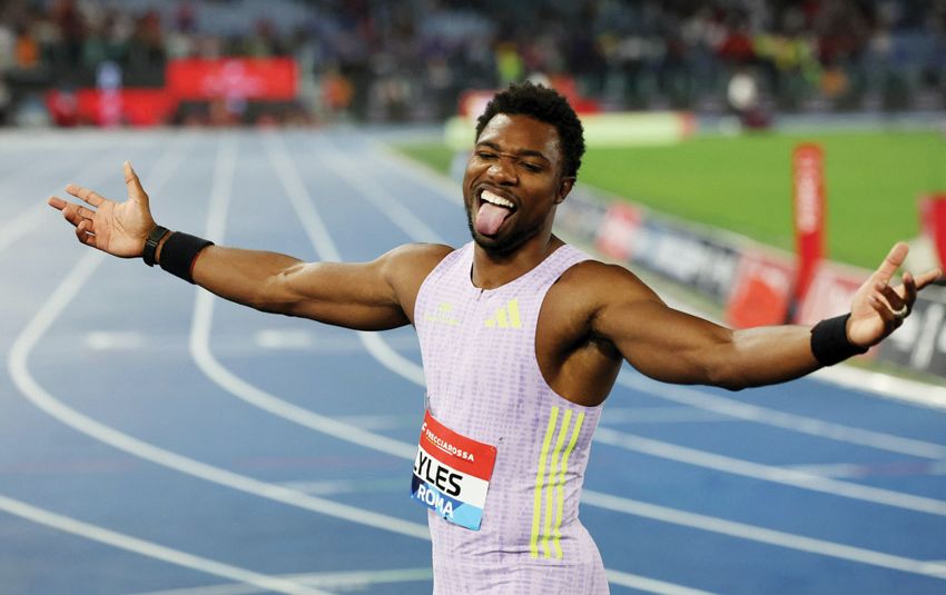 Noa Lyles thắng 100m Rome, Jefferson-Wooden thua 200m