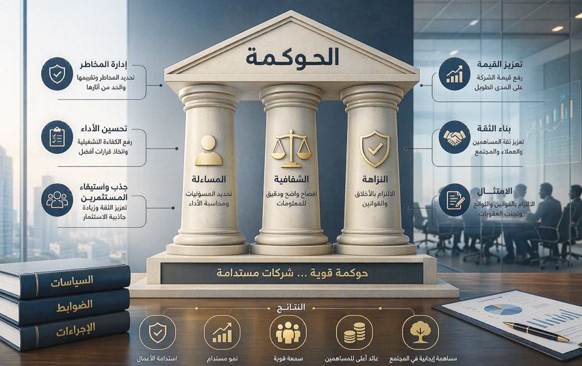 حوكمة الشركات.. خط الدفاع الأول ضد الفساد دراسات تؤكد: ترفع القيمة السوقية للشركة.. تجذب المستثمرين.. تحسن الأداء