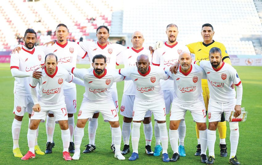 Photo: أخبار الخليج Bahrain FA Vice President Visits Veterans Football Team Training